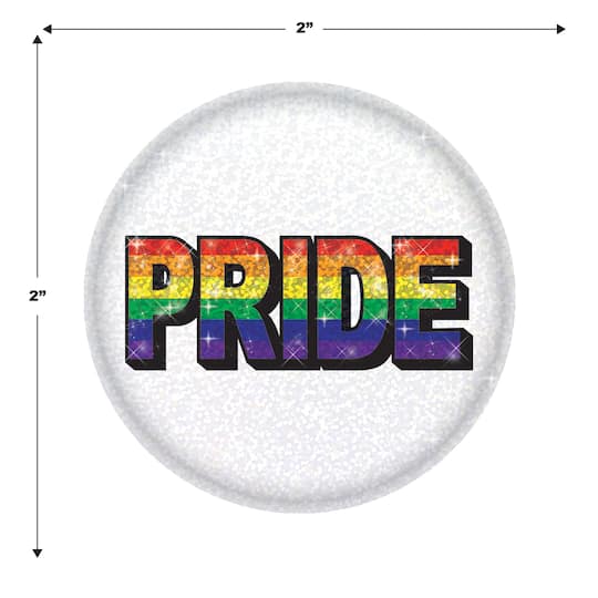 Beistle 2" Pride Buttons, 6ct.